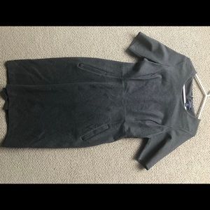 Grey lands end ponte dress size 10